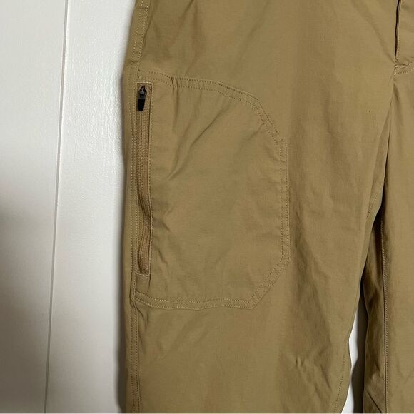 Eddie Bauer Tech Pants Mens 38x30 Tan Fleece Lined Nylon Cargo Stretch Outdoors - Picture 5 of 15